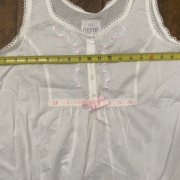 Erica Taylor Intimates 100% cotton Sleeveless Sleep Gown size L - Picture 1 of 7